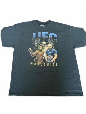 UFC Worldwide Graphic T-Shirt XXL Black Cotton